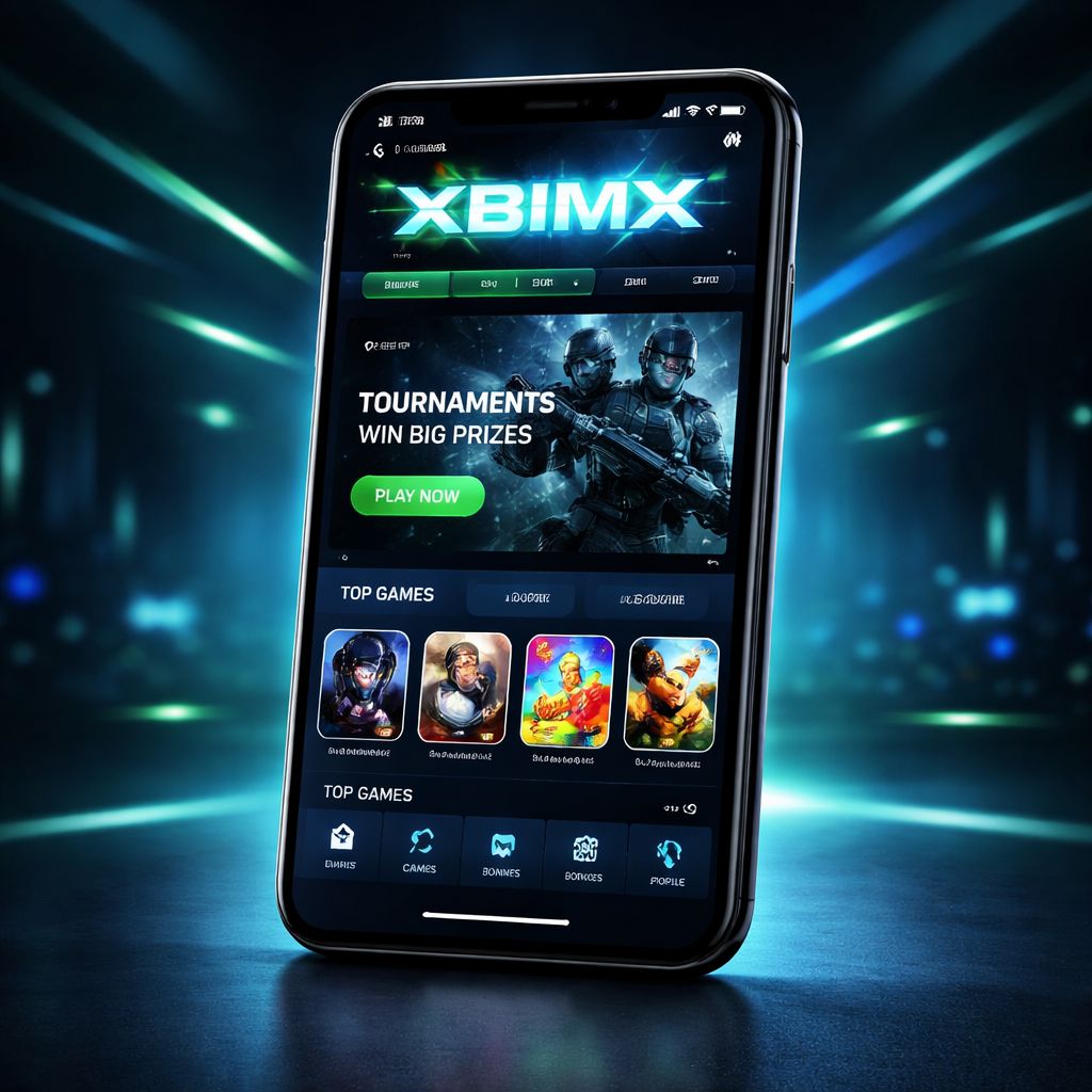 Interfaz de la app móvil XBIMX para acceso a casino y apuestas en México
